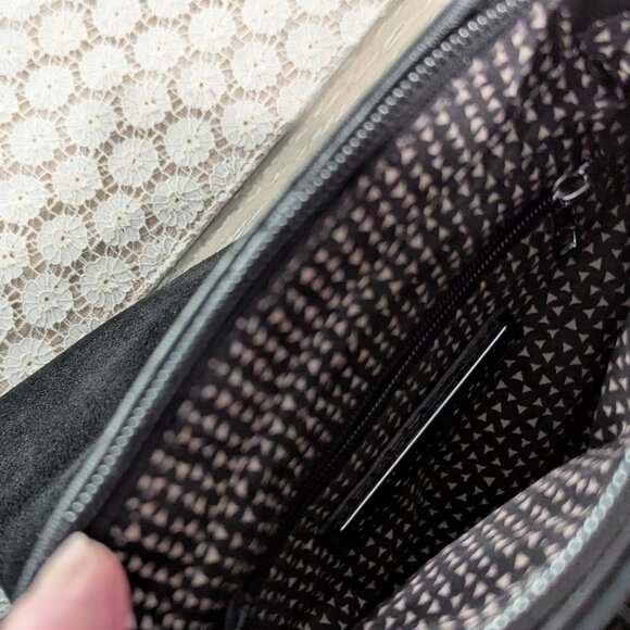 Black Suede Fringe Crossbody Bag - Picture 5 of 5